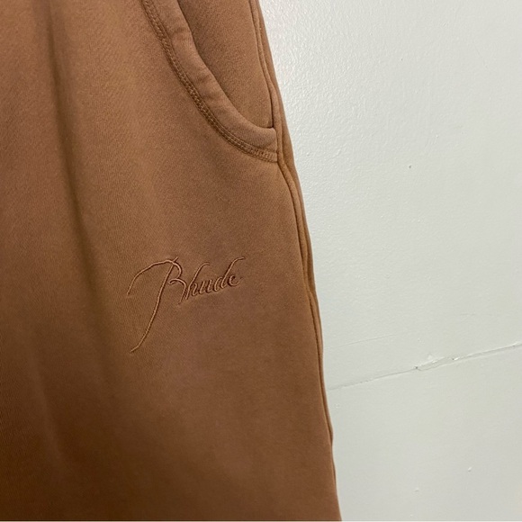 Rhude Mens Classic Sweatpants Brown XXL - Picture 2 of 10